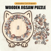 🔥2025 Newest Adorable Cat-Shaped Wooden Jigsaw Puzzle